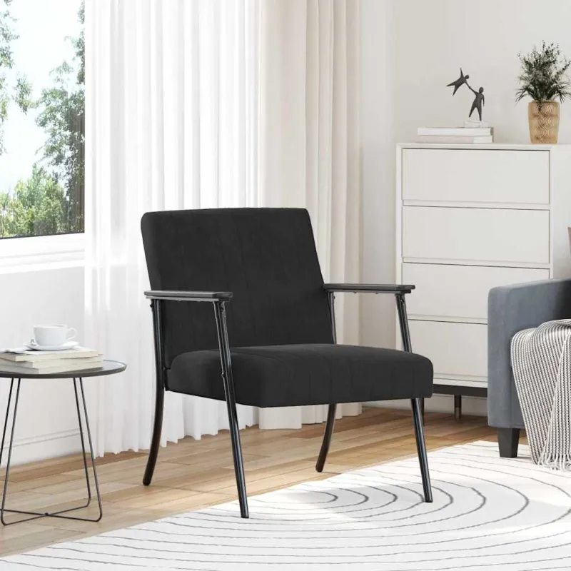 krėslas Juoda 59 x 75 x 78 cm Aksomas