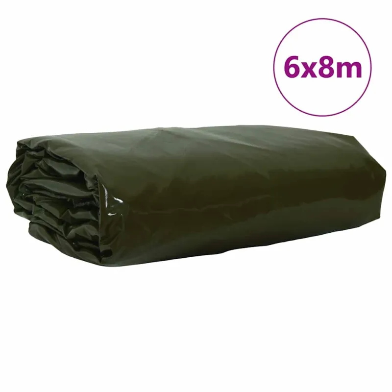 Tentinis audinys 650g / m² Alyvuogių žalia 6 x 8 m