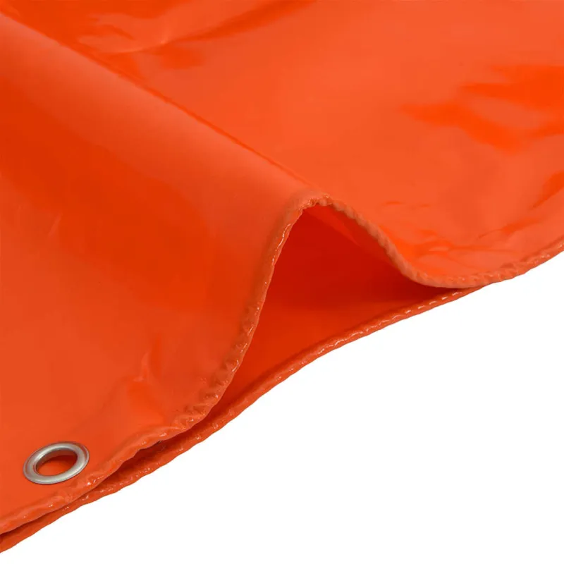 Tentinis audinys 650g / m² Oranžinė 4 x 8 m Drobė su PVC danga