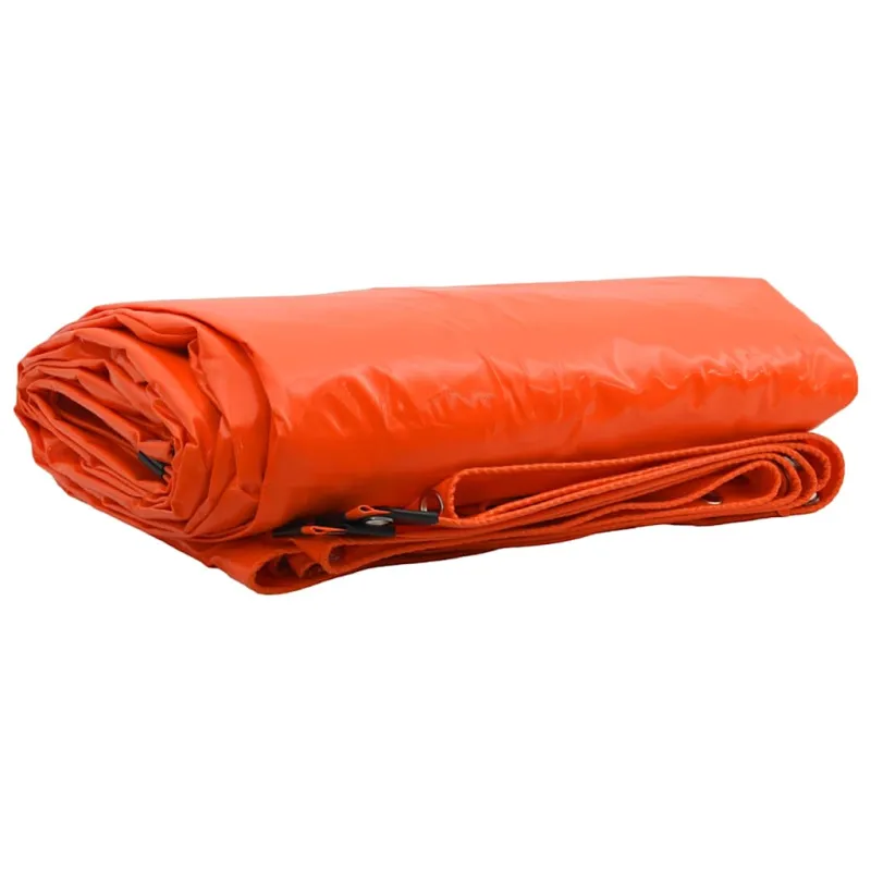 Tentinis audinys 650g / m² Oranžinė 1,5 x 6 m Drobė su PVC danga