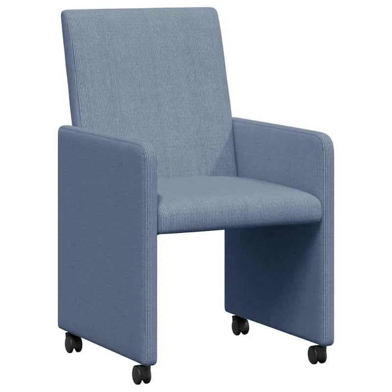 Valgomojo Kėdės su Ratukais 2 pcs Mėlyna 57 x 66 x 94 cm