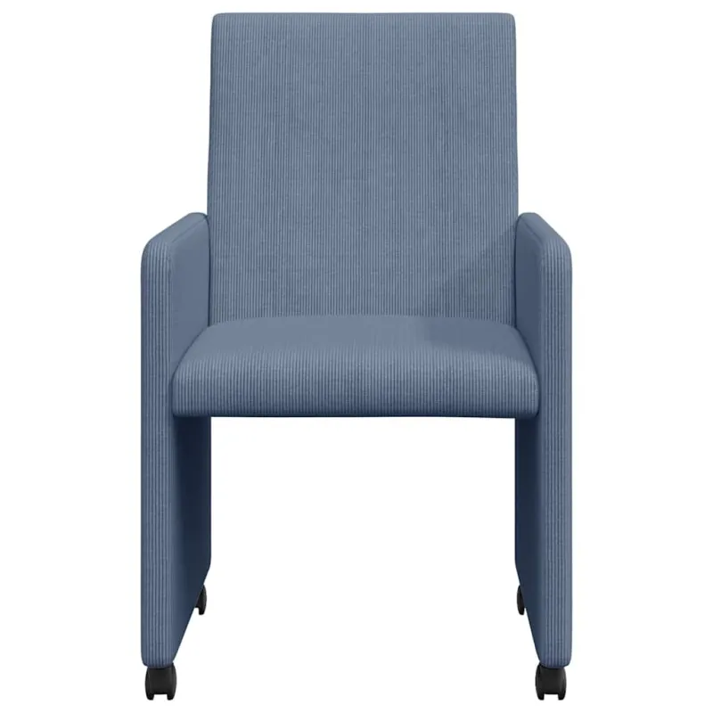 Valgomojo Kėdės su Ratukais 2 pcs Mėlyna 57 x 66 x 94 cm