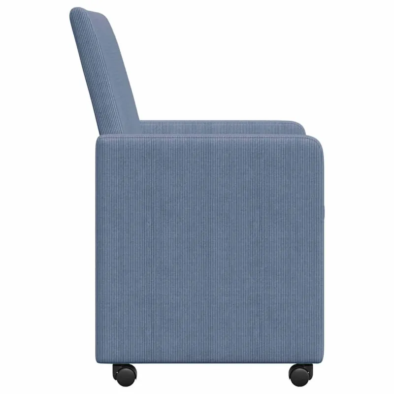 Valgomojo Kėdės su Ratukais 2 pcs Mėlyna 57 x 66 x 94 cm