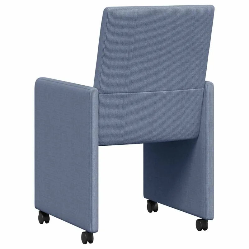 Valgomojo Kėdės su Ratukais 2 pcs Mėlyna 57 x 66 x 94 cm