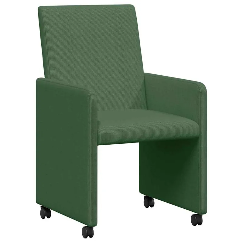 Valgomojo Kėdės su Ratukais 2 pcs Pilkai žalia 57 x 66 x 94 cm