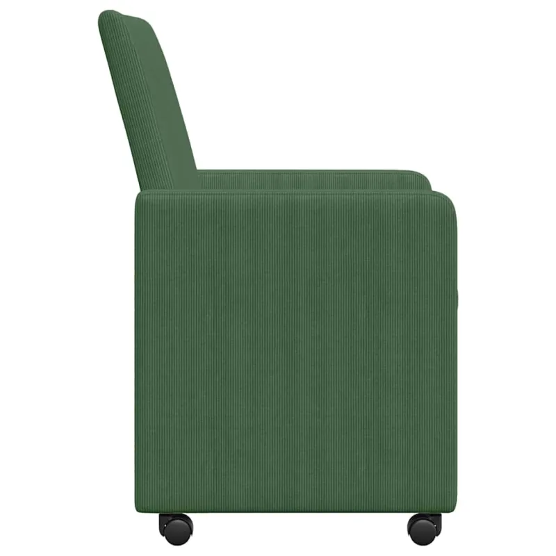 Valgomojo Kėdės su Ratukais 2 pcs Pilkai žalia 57 x 66 x 94 cm