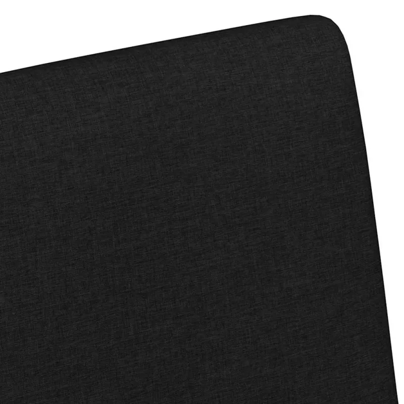Valgomojo Kėdės su Ratukais 2 pcs Juoda 57 x 66 x 94 cm audinys