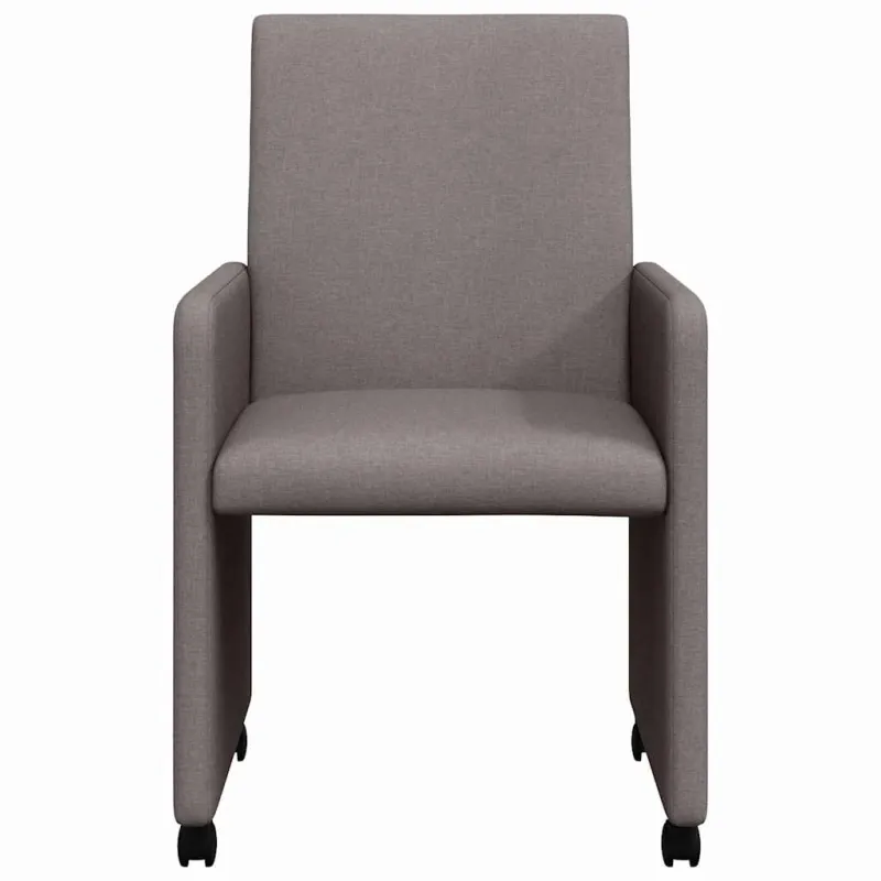 Valgomojo Kėdės su Ratukais 2 pcs Tortora 57 x 66 x 94 cm