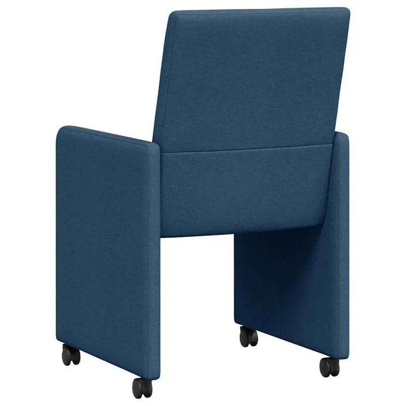 Valgomojo Kėdės su Ratukais 2 pcs Mėlyna 57 x 66 x 94 cm