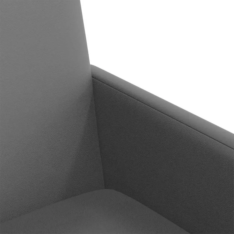Valgomojo Kėdės su Ratukais 2 pcs Pilka 57 x 66 x 94 cm