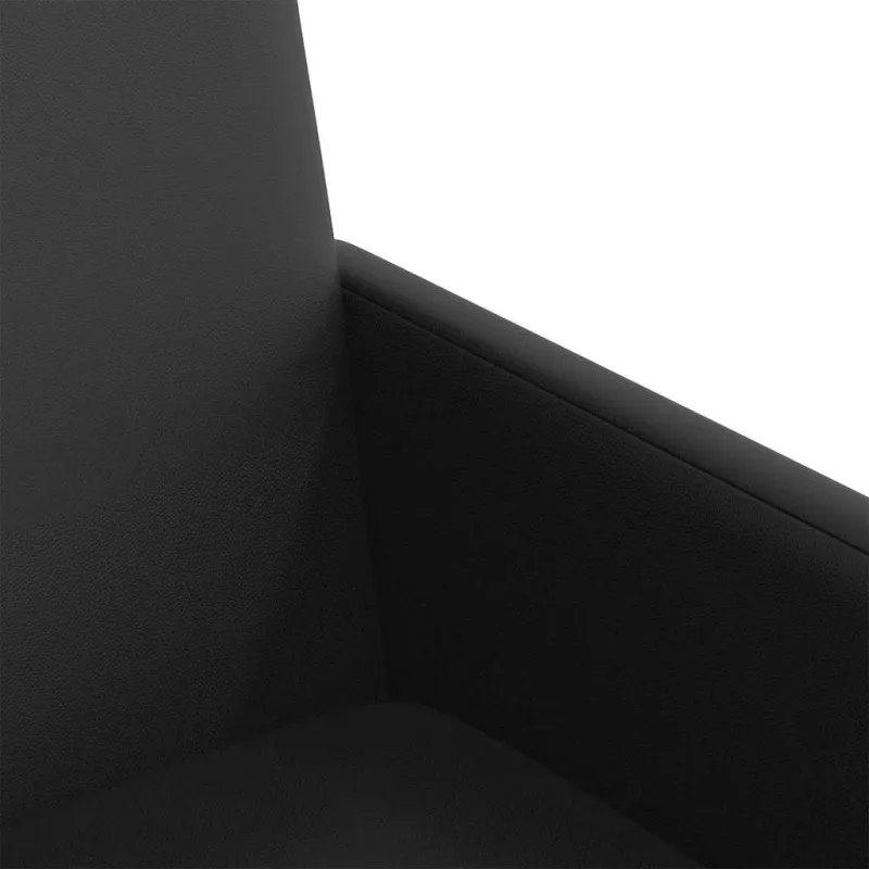 Valgomojo Kėdės su Ratukais 2 pcs Juoda 57 x 66 x 94 cm