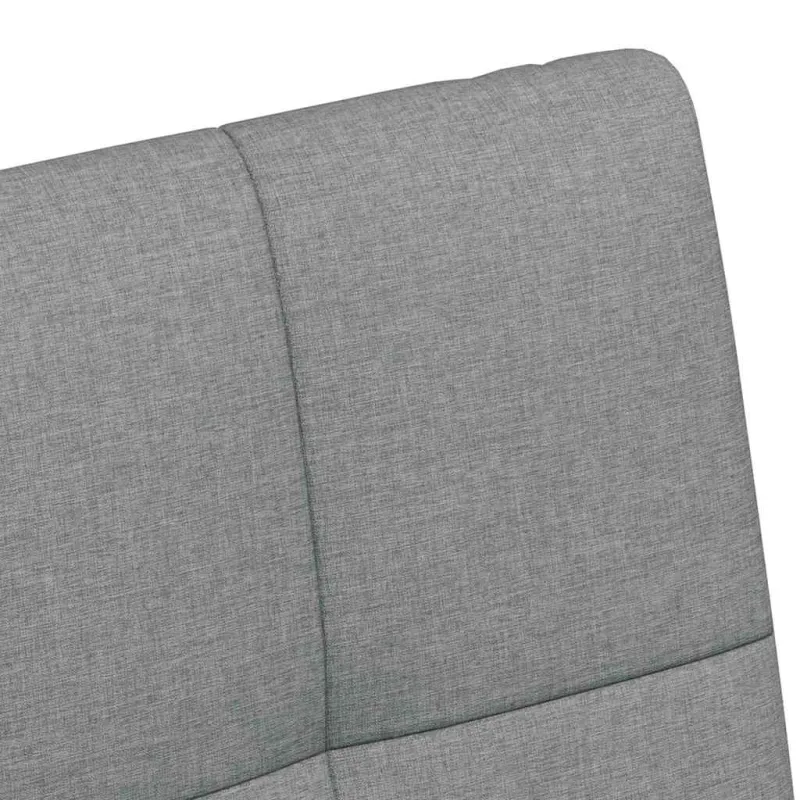 Valgomojo Kėdės su Ratukais 2 pcs Šviesiai pilka audinys