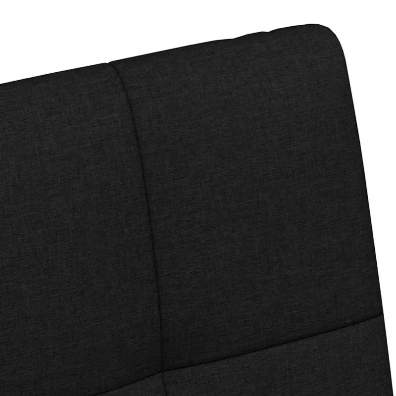 Valgomojo Kėdės su Ratukais 2 pcs Juoda 58 x 65 x 94 cm audinys