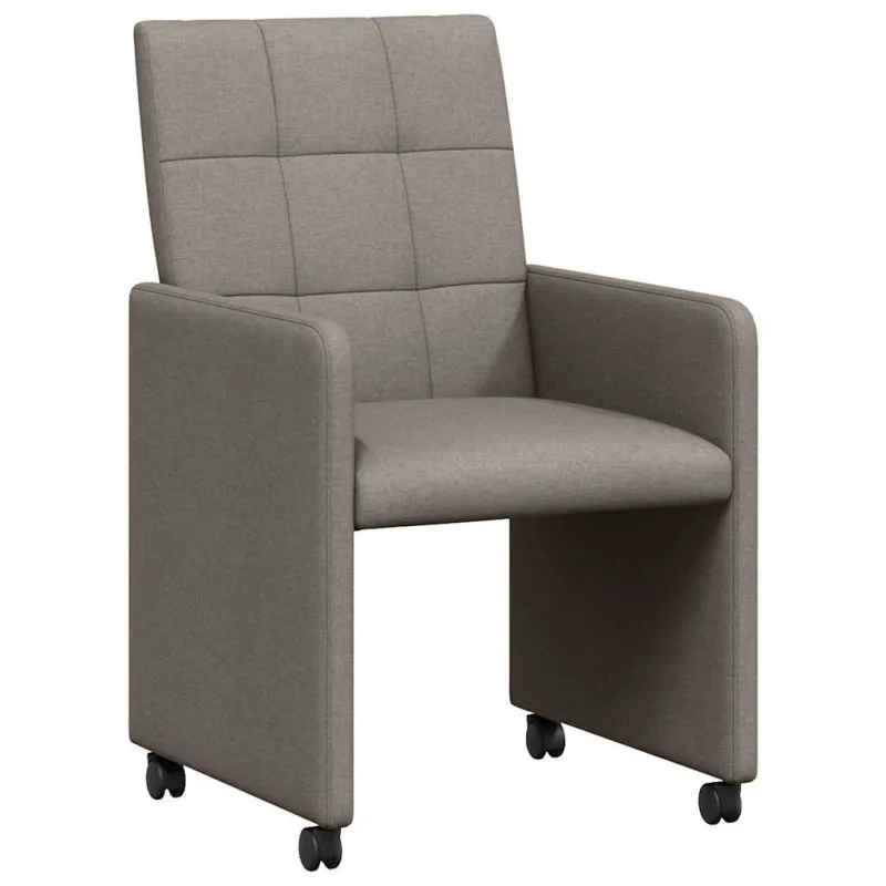 Valgomojo Kėdės su Ratukais 2 pcs Tortora 58 x 65 x 94 cm