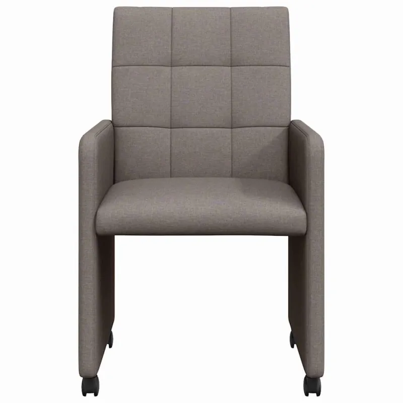 Valgomojo Kėdės su Ratukais 2 pcs Tortora 58 x 65 x 94 cm