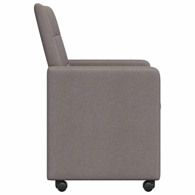 Valgomojo Kėdės su Ratukais 2 pcs Tortora 58 x 65 x 94 cm