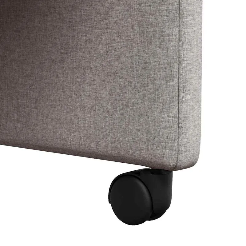 Valgomojo Kėdės su Ratukais 2 pcs Tortora 58 x 65 x 94 cm