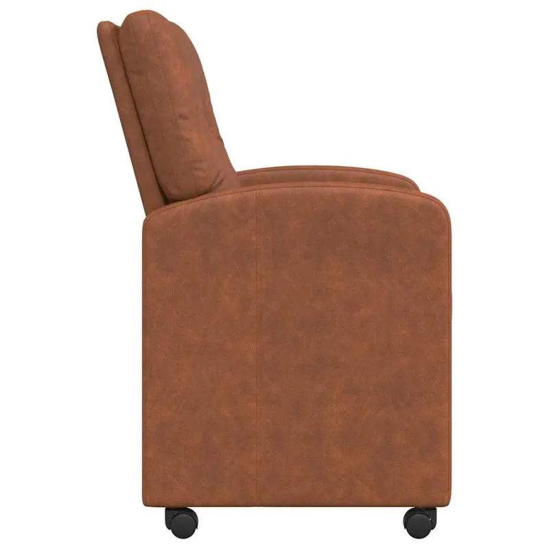 Valgomojo Kėdės su Ratukais 2 pcs Ruda 57 x 67 x 95 cm