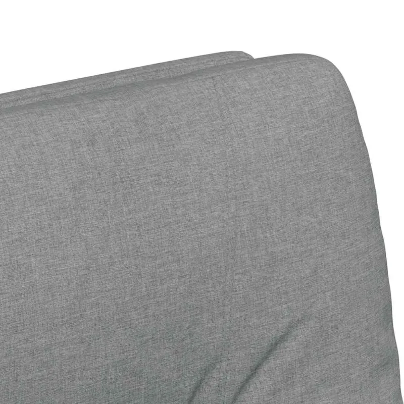 Valgomojo Kėdės su Ratukais 2 pcs Šviesiai pilka audinys