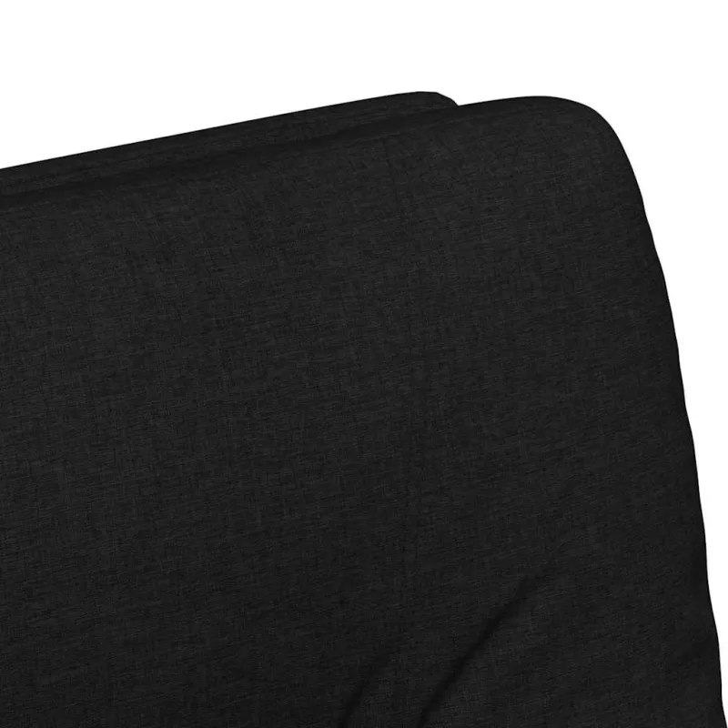 Valgomojo Kėdės su Ratukais 2 pcs Juoda 57 x 67 x 95 cm audinys