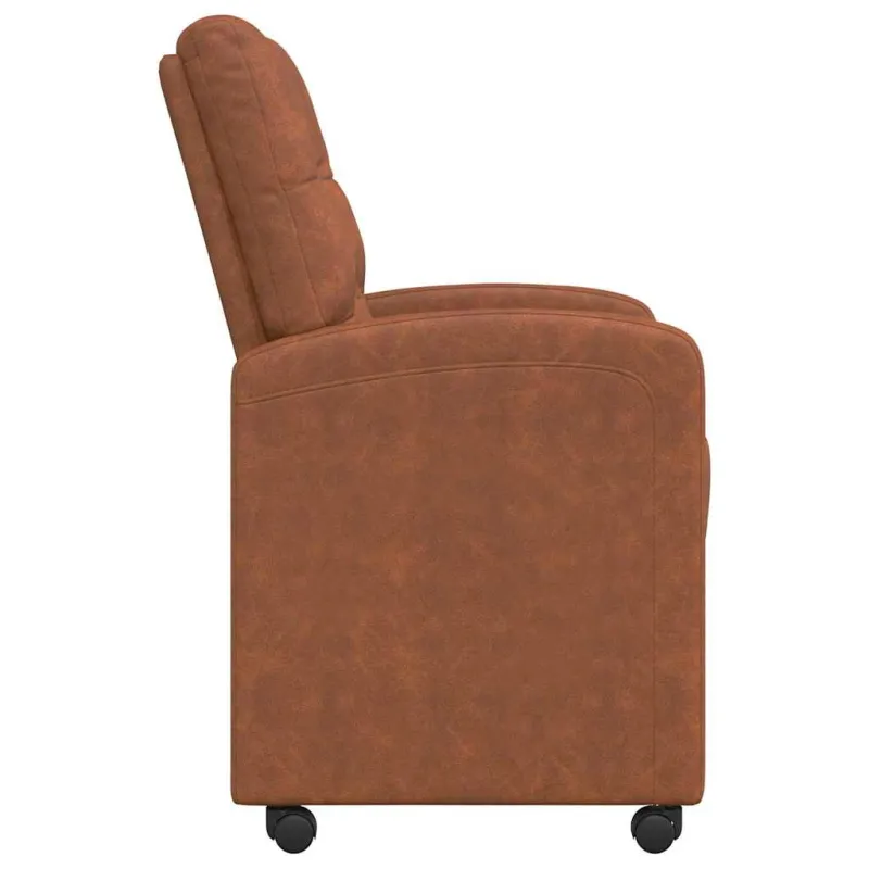 Valgomojo Kėdės su Ratukais 2 pcs Ruda 58 x 67 x 97 cm