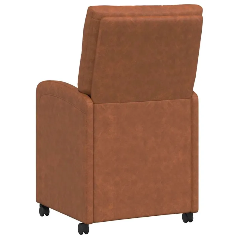 Valgomojo Kėdės su Ratukais 2 pcs Ruda 58 x 67 x 97 cm