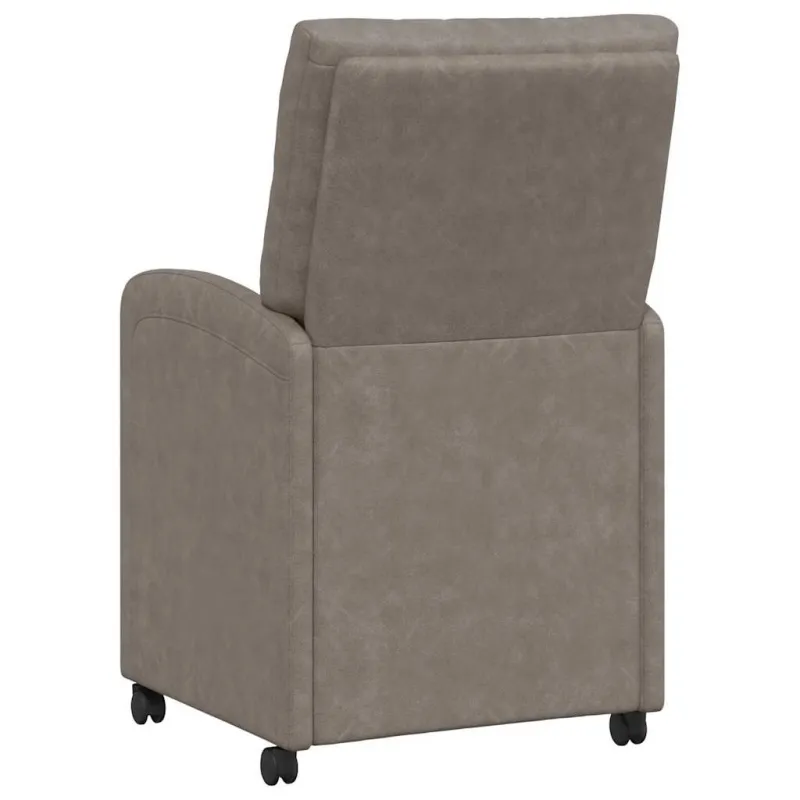 Valgomojo Kėdės su Ratukais 2 pcs Pilka 58 x 67 x 97 cm