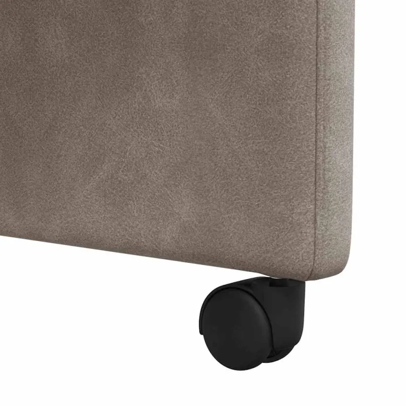Valgomojo Kėdės su Ratukais 2 pcs Pilka 58 x 67 x 97 cm