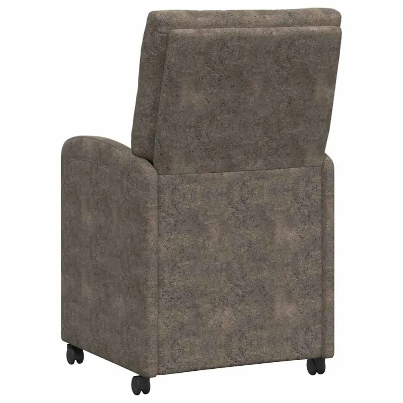 Valgomojo Kėdės su Ratukais 2 pcs Tamsiai pilka 58 x 67 x 97 cm
