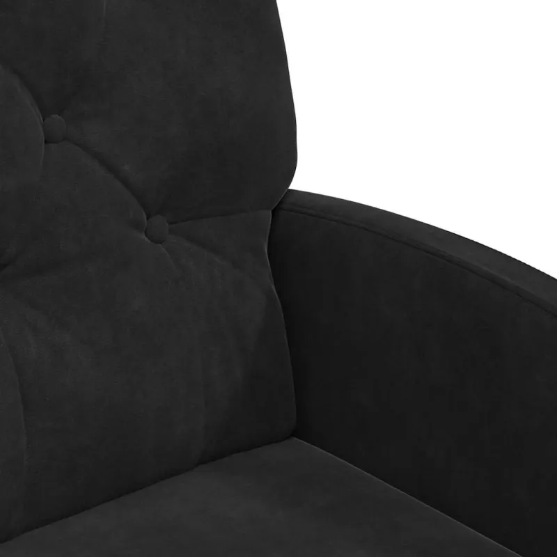 Valgomojo Kėdės su Ratukais 2 pcs Juoda 58 x 67 x 97 cm Aksomas