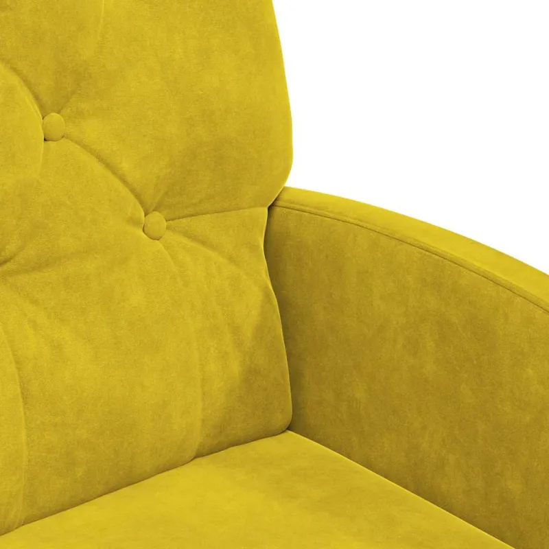 Valgomojo Kėdės su Ratukais 2 pcs Geltona 58 x 67 x 97 cm