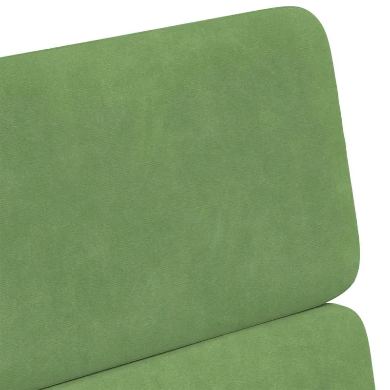 Valgomojo Kėdės su Ratukais 2 pcs Šviesiai žalia Aksomas