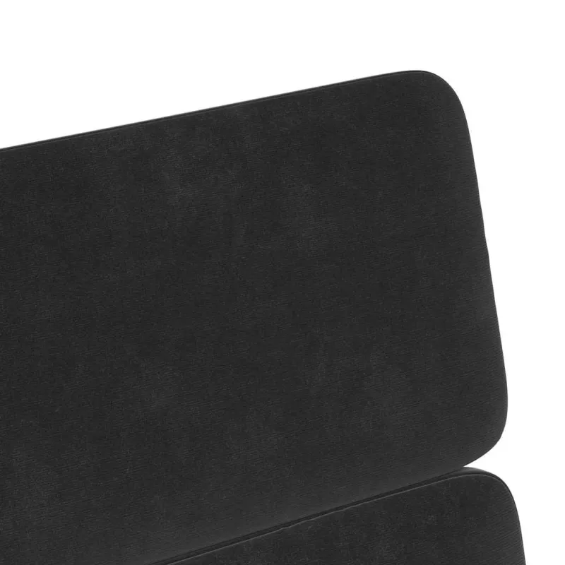 Valgomojo Kėdės su Ratukais 2 pcs Juoda 58 x 65 x 98 cm Aksomas
