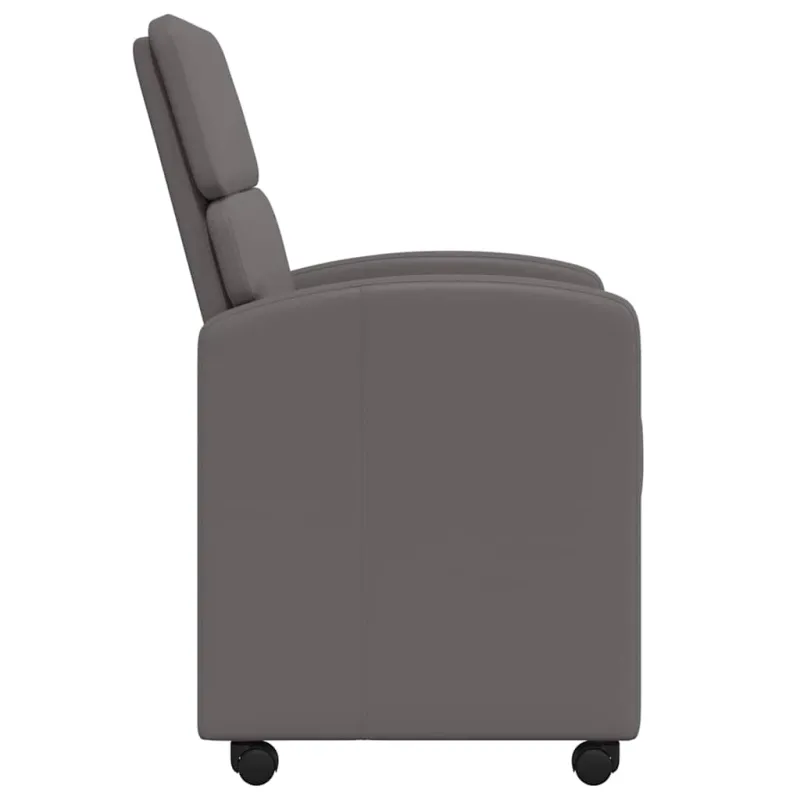 Valgomojo Kėdės su Ratukais 2 pcs Pilka 58 x 65 x 98 cm