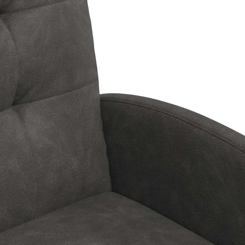Valgomojo Kėdės su Ratukais 2 pcs Juoda 58 x 67 x 97 cm