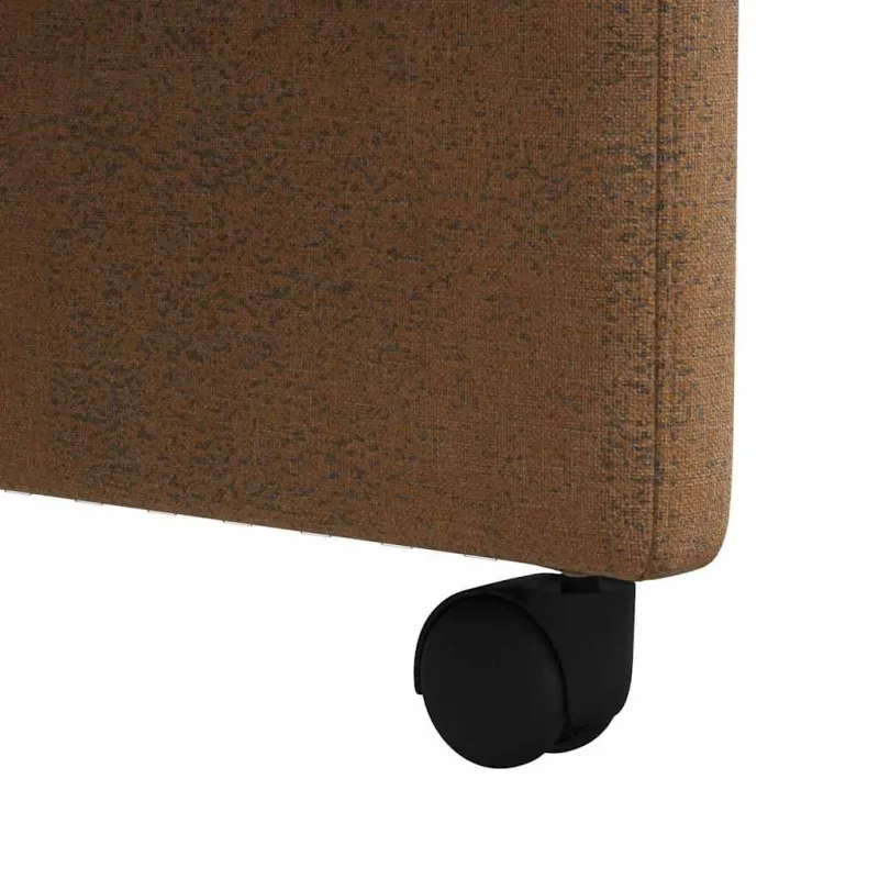 Valgomojo Kėdės su Ratukais 2 pcs Ruda 58 x 67 x 97 cm