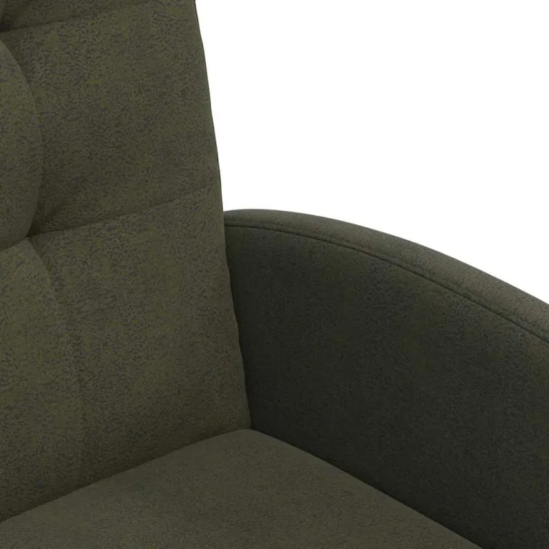 Valgomojo Kėdės su Ratukais 2 pcs Armijos žalia 58 x 67 x 97 cm