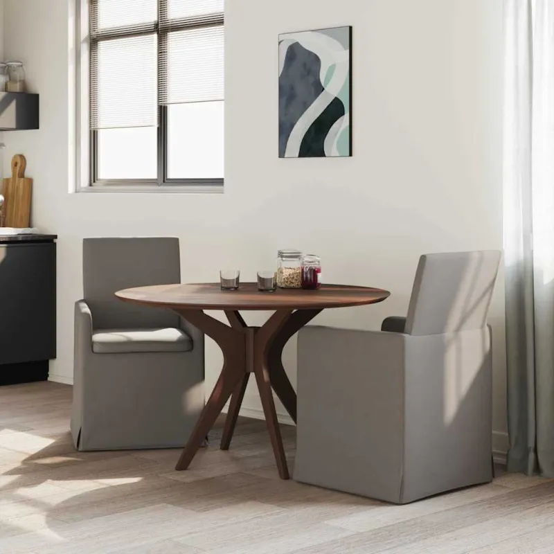 Valgomojo kėdės 2 pcs Šviesiai pilka 57 x 67 x 95 cm Linas