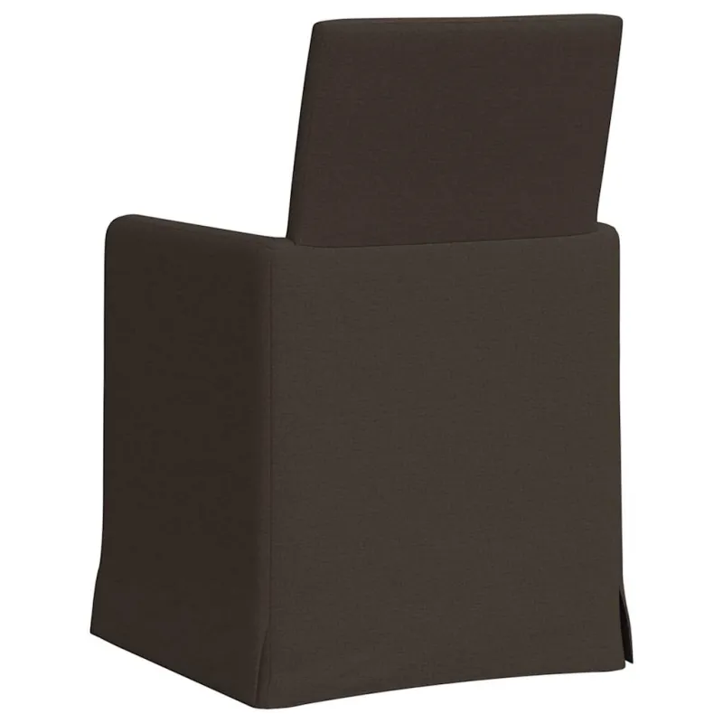 Valgomojo kėdės 2 pcs Tamsiai pilka 57 x 67 x 95 cm Linas