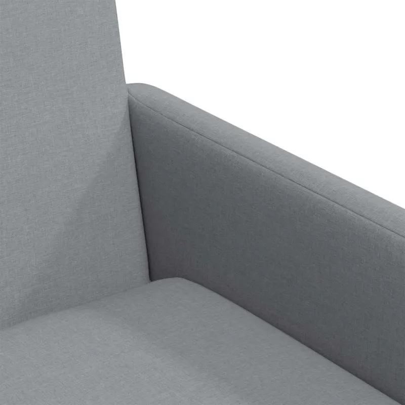 Valgomojo kėdės 2 pcs Šviesiai pilka 57 x 67 x 95 cm audinys