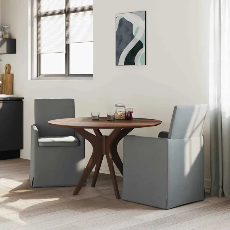 Valgomojo kėdės 2 pcs Tamsiai pilka 57 x 67 x 95 cm audinys