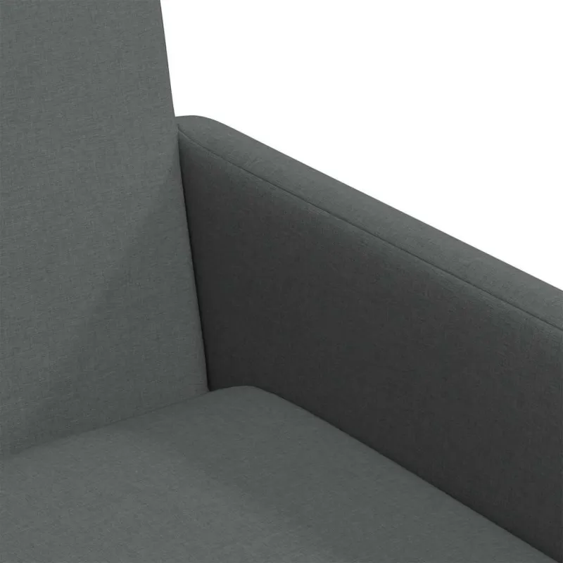 Valgomojo kėdės 2 pcs Tamsiai pilka 57 x 67 x 95 cm audinys