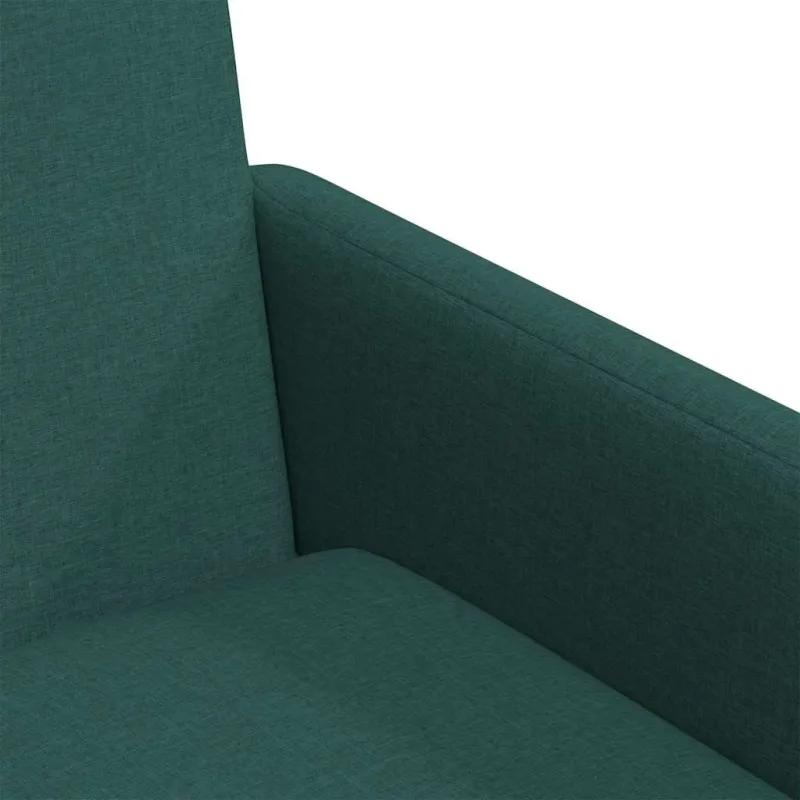 Valgomojo kėdės 2 pcs Tamsiai žalia 57 x 67 x 95 cm audinys