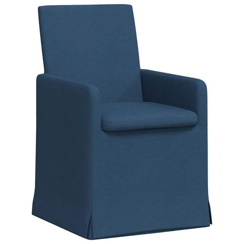 Valgomojo kėdės 2 pcs Mėlyna 57 x 67 x 95 cm audinys