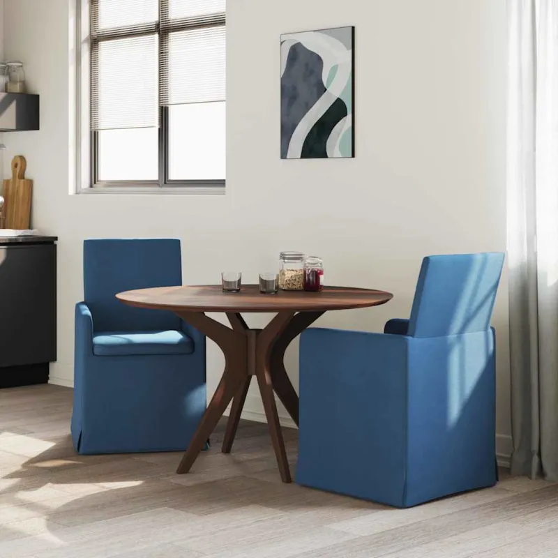 Valgomojo kėdės 2 pcs Mėlyna 57 x 67 x 95 cm audinys