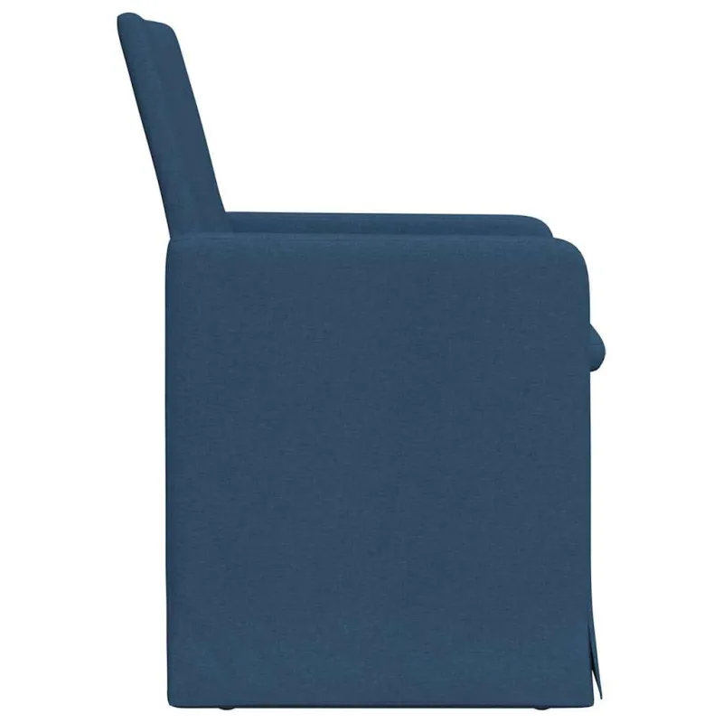 Valgomojo kėdės 2 pcs Mėlyna 57 x 67 x 95 cm audinys
