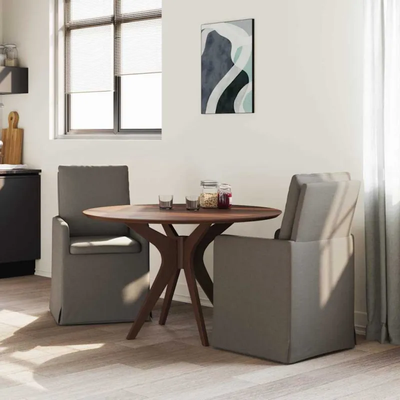 Valgomojo kėdės 2 pcs Šviesiai pilka 57 x 67 x 98 cm Linas