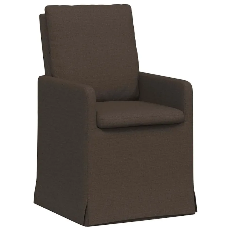 Valgomojo kėdės 2 pcs Tamsiai pilka 57 x 67 x 98 cm Linas