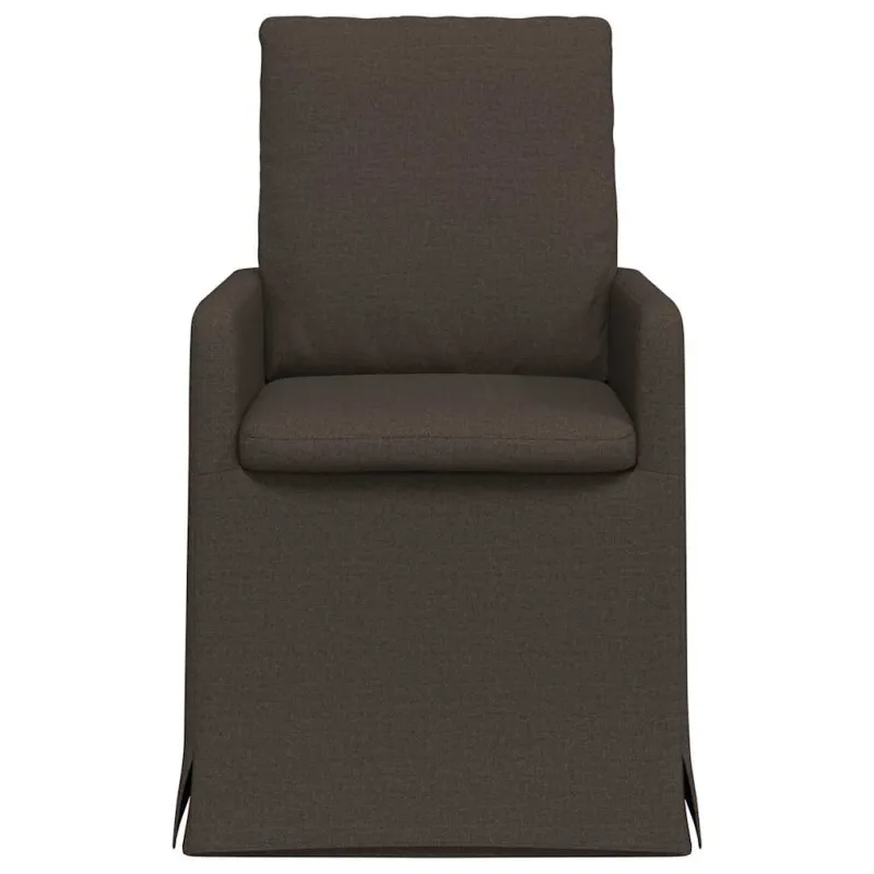 Valgomojo kėdės 2 pcs Tamsiai pilka 57 x 67 x 98 cm Linas