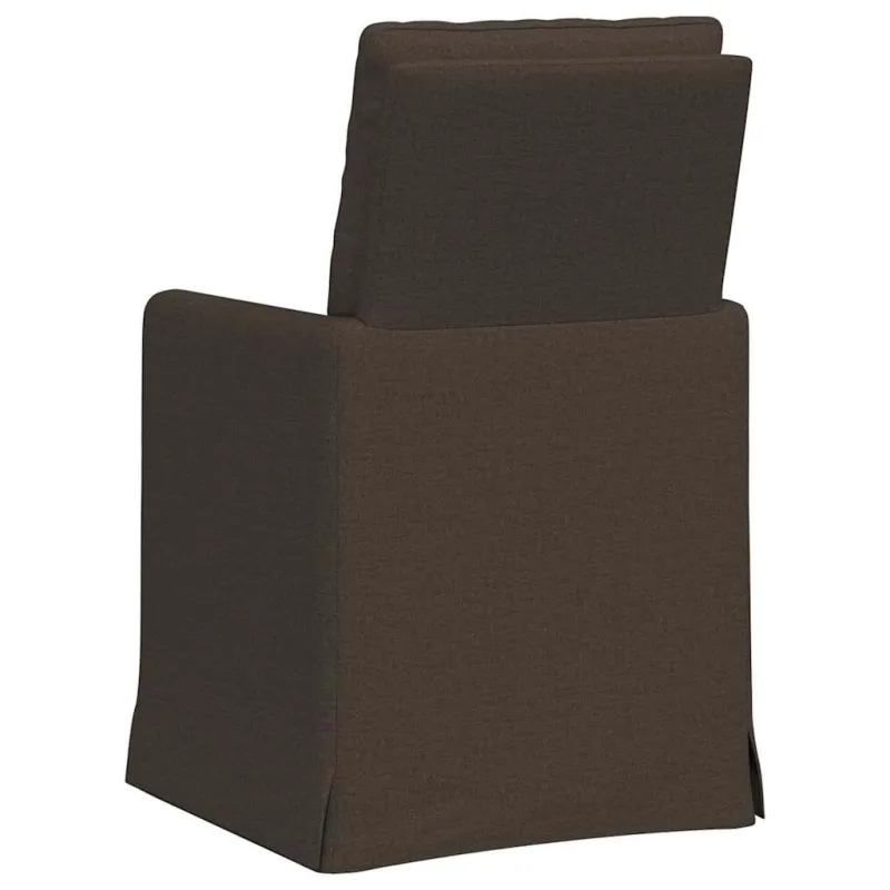 Valgomojo kėdės 2 pcs Tamsiai pilka 57 x 67 x 98 cm Linas